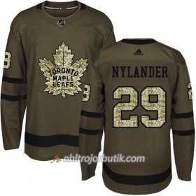 Män Ishockey Toronto Maple Leafs Tröja William Nylander 29 Adidas 2017-2018 Camo Grön Authentic